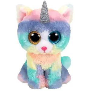 Peluche Ty Beanie Boo's Heather Le Chat Licorne Moyen pas cher