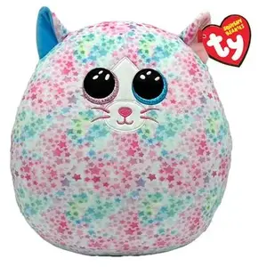 Peluche TY Squish a boos Coussin Emma le chat 20 cm pas cher