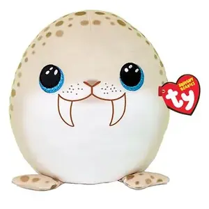 Peluche TY Squish a boos Coussin Toofers le morse 20 cm pas cher