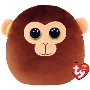 Peluche TY Squish A Boo's Small Dunston Le Singe Marron pas cher