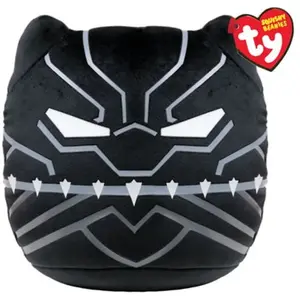 Peluche TY Marvel Squish a boos Small Black Panther Noir pas cher