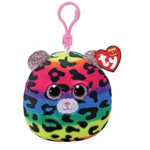 Ty Squish a Boo Clips Dotty Leopard 8cm pas cher