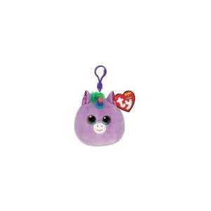 Comparateur de prix : Porte-clés en peluche Ty Squish a boos Rosette La Licorne Rose 8 cm