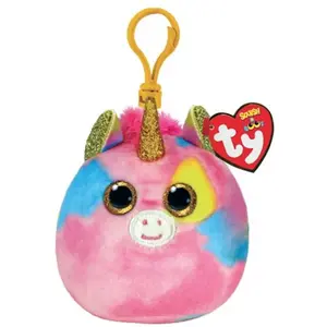 Porte-clés en peluche Ty Squish a boos Fantasia La Licorne 8 cm pas cher