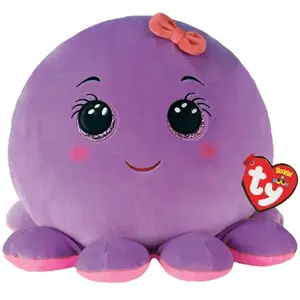 Peluche TY Squish A Boo's Medium Octavia La Pieuvre Violet pas cher