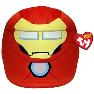 Peluche TY Marvel Squish a boos Medium Iron Man pas cher
