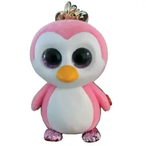 Comparateur de prix : TY Mini Boos Clips Peluche, 2008088, Rose, 9 cm (Lot de 1)