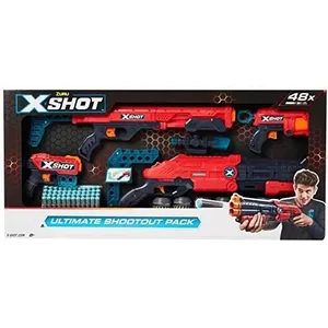 X-SHOT LOT DE 48 FLÉCHETTES EN MOUSSE BLASTER ULTIMATE SHOOTOUT ZURU XVendu parcdiscount