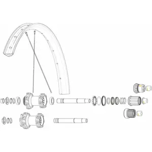 Mavic Rayons Kit 14 Rear Drive Side Edeemax 27.5´´Vendu parbikeinn