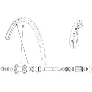 Mavic Jante De Route Rear Ksyrium Sl Rb pas cher