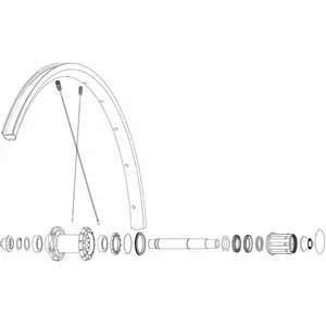 Mavic Rayons Kit 12 Rear Ksyrium S NdsVendu parbikeinn
