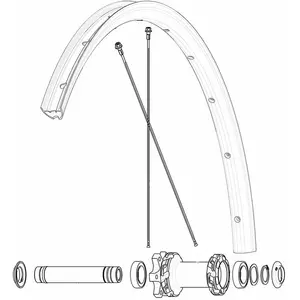 Mavic Jante De Route Front Ebm Allroad S pas cher