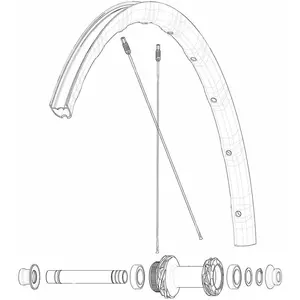 Mavic Jante De Route Front/rear Ksyrium Sl Disc pas cher
