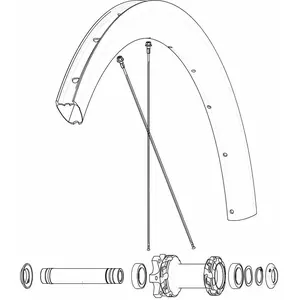 Mavic Rayons Kit 12 Front/rear Cosmic Sl 45 DiscVendu parbikeinn