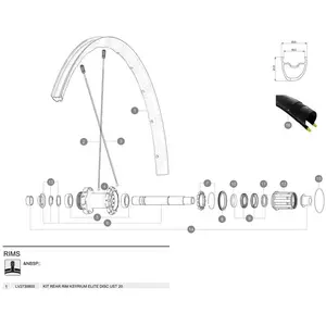 Mavic Jante Ksyrium Elite Disc Ust 20 Rear pas cher