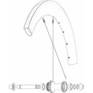 Mavic Rayons Kit 12 Front/rear Cosmic Slr 65 Disc pas cher