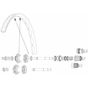 Mavic Rayons Kit 14 Rear Drive Side Edeemax S 29´´Vendu parbikeinn