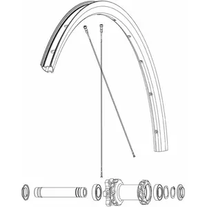 Mavic Rayons Kit 12 Front Ksyrium S Disc Ebm pas cher