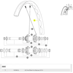 Mavic Rayons Deemax S 27.5´´ pas cher