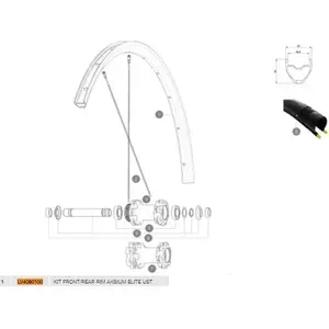 Mavic Jante Aksium Elite Ust Disc 19/20 pas cher