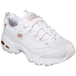 Comparateur de prix : Basket Skechers DLITES - SKECHERS - FRESH STAT - Femme - Cuir - Lacets