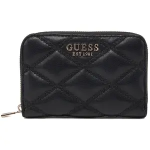 GUESS Portemonnee Tamsin SLG Medium Zip Around Wallet Black Zwart pas cher