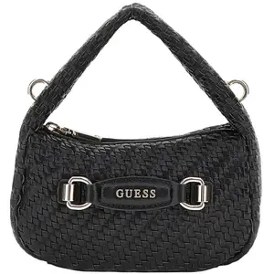 GUESS Sac à épaule bandoulière noir pour femme - Francy Mini Hobo Bag ... pas cher