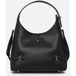 GUESS Sac à épaule bandoulière noir pour femme - Rosalba Hobo Crossbody Bag S 312830