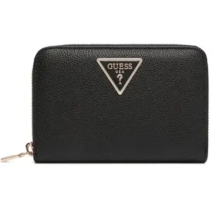Comparateur de prix : GUESS Portemonnee Laurel II SLG Medium Zip Around Wallet Black Zwart