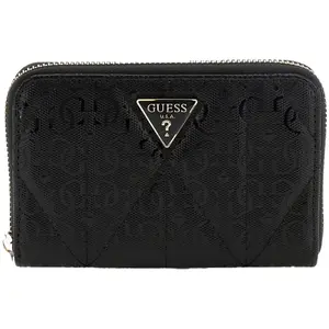 GUESS Aldina SLG Medium Zip Around Wallet M BlackVendu parcdiscount