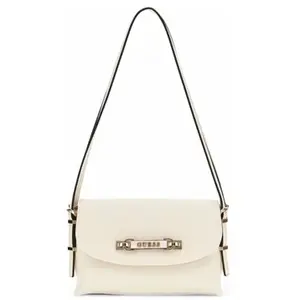 GUESS Schoudertas Lefia Flap Shoulder Bag Cream White Crème pas cher