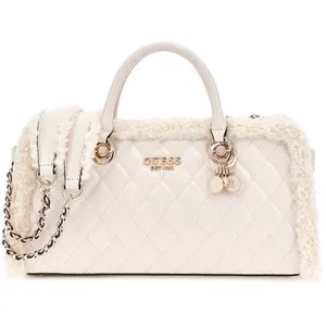 GUESS Sac à main crème pour femme - Christi Shoulder Satchel Bag Bone 327660