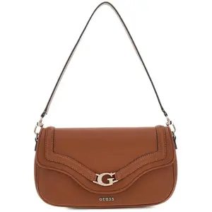 GUESS Sac à épaule marron pour femme - Dea Flap Shoulder Bag Cognac 324984