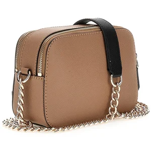 GUESS Sac à épaule bandoulière crème taupe pour femme - Noelle II Cros...