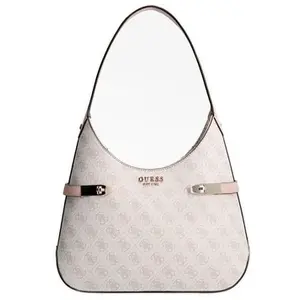 GUESS Zadie Logo Hobo Latte / Black [173800] -  sac à épaule sacoche