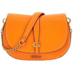 GUESS Sac à épaule orange pour femme Kuba Tri Compartment Flap Shoulde...Vendu parcdiscount