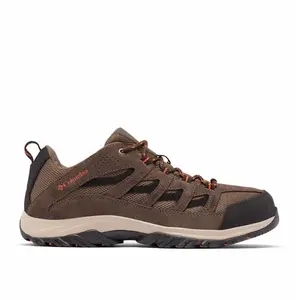 Columbia Crestwood Homme Chaussure de randonnée, Camo Brown/Heatwave, 45 EU pas cher