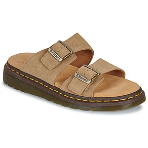 Slippers Dr. Martens Josef Savannah Tan Bronx Suede Beige pas cher