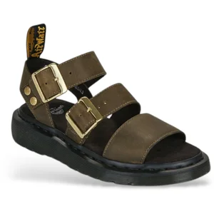 Comparateur de prix : Sandales plates Dr. Martens Gryphon Strap Sandal DMs Olive Wyoming femme