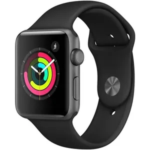 APPLE Watch Series 3 GPS - Boîtier 42 mm Gris sidéral Aluminium - Brac... pas cher