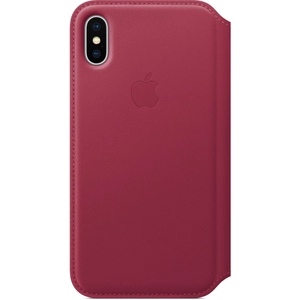 Apple Leren Folio Hoesje voor iPhone X - Rood pas cher