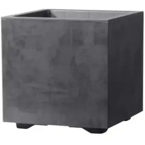 Pot de fleur Cube - DEROMA - Millennium R - Anthracite - A réserve d'e... pas cher