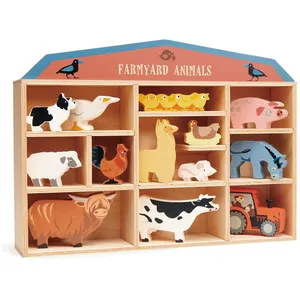Tender Leaf Set animaux en bois Ferme pas cher