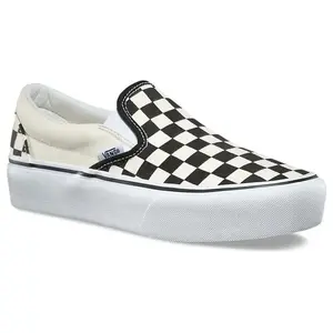 Vans Vans Ua Classic Slip-On V18ebww - Couleur Crème / Noir - 40 pas cher