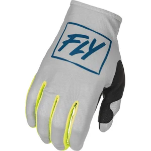 Fly Racing Lite Motorcross handschoenen, grijs-geel, afmeting XL voor man pas cher