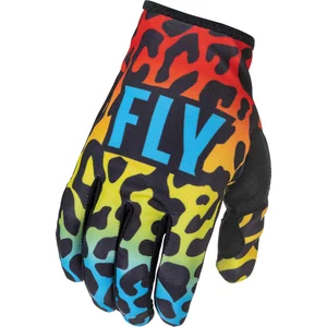 Gants Fly Racing Lite S.E. Exotic - Rouge / Jaune / Bleu - Xxl pas cher