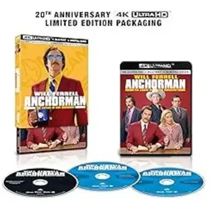 Import Anchorman : The Legend Of Ron Burgundy Blu-ray 4K Ultra HD pas cher
