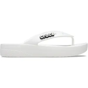 Comparateur de prix : Crocs Classic Platform Flip W, Sandales coulissantes pour femme, blanc, 41/42 EU