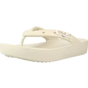 Comparateur de prix : Crocs Classic Platform Flip W, Sandales coulissantes pour femme, os, 41/42 EU