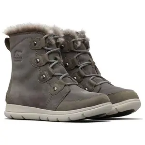 Sorel Explorer Joan Waterproof Femme Bottes d'hiver, Gris Quarry X Black, 36 EU pas cher